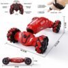 Upgraded Hand Gesture Sensing RC Stunt Car with Lights Music, Spray Drift Hand Gesture RC Car 360° Spins All Terrains Hand Controlled Car Toys for 6 7 8 9 10 Year Old Boys
