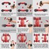 Upgraded Hand Gesture Sensing RC Stunt Car with Lights Music, Spray Drift Hand Gesture RC Car 360° Spins All Terrains Hand Controlled Car Toys for 6 7 8 9 10 Year Old Boys