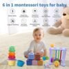 Baby Toys 6 in 1 Montessori for 6-12 Months Old